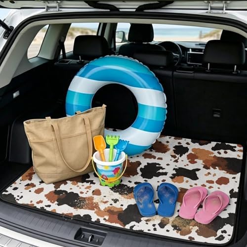 Cow Spot Waterproof Car Trunk Mat 29"x39" - Image 2