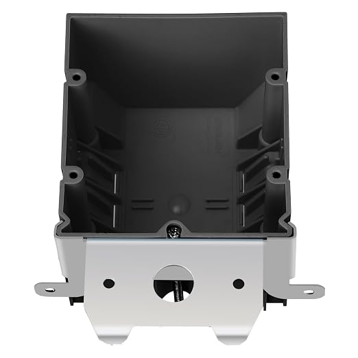 Black 2-Gang Adjustable Outlet Box, 34 Cubic Inch. Capacity –6" Length x 3-1/3" by YQMIGU