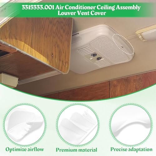 3315333.001 RV Air Conditioner Ceiling Louver Vent Cover Assembly SVC Vent - Image 5