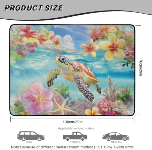 ELEQIN Car Trunk Mat, All Weather Cargo Liner Trunk Protection, Tropical Sea - Image 7