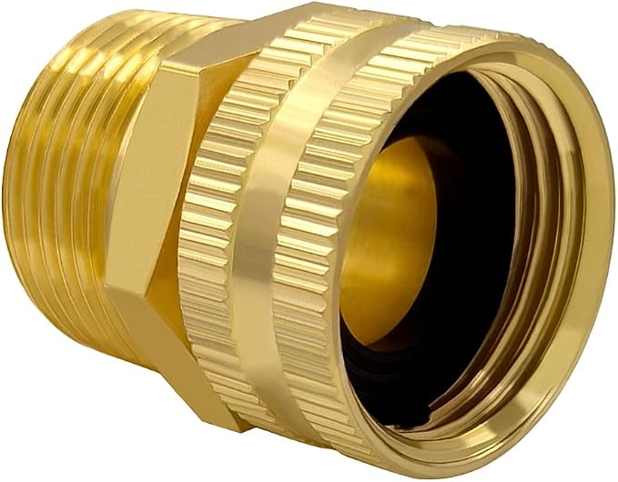 Hooshing 3PCS Garden Hose Adapter 3/4" NPT Male to 3/4" GHT Female Thread | - Image 2