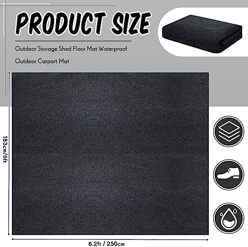 Shed Floor Mat 6 x 8.2 ft, PE Backing - Image 2