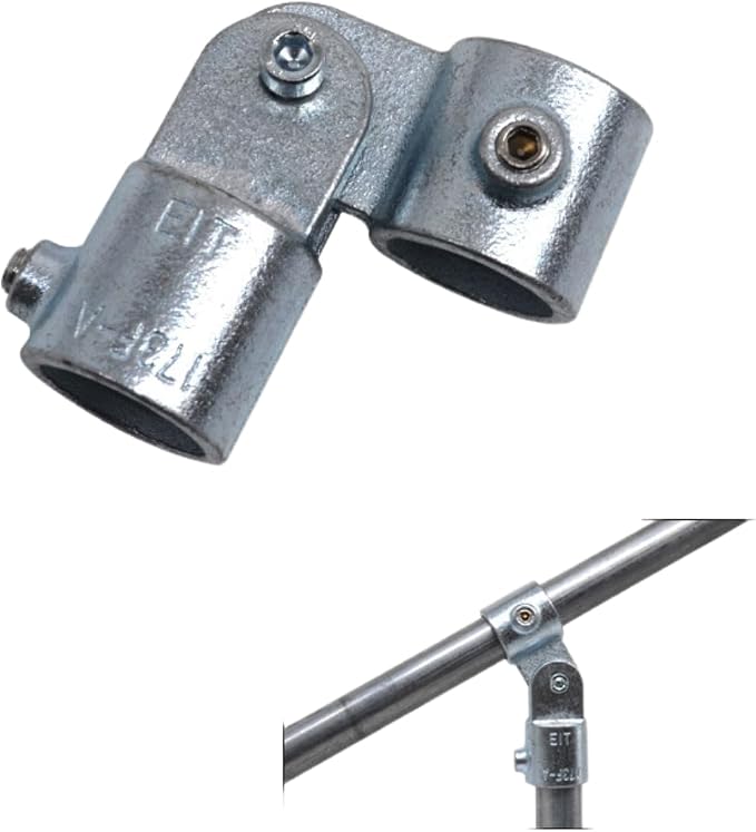 2 Pcs Single Swivel Socket, Adjustable Structural Pipe Fittings 1 Inch OD Steel - Image 2