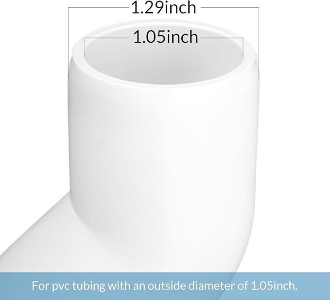 3/4" PVC Pipe Fittings, 135 Degree PVC Elbows, Furniture Grade, DIY Shelf - Image 2