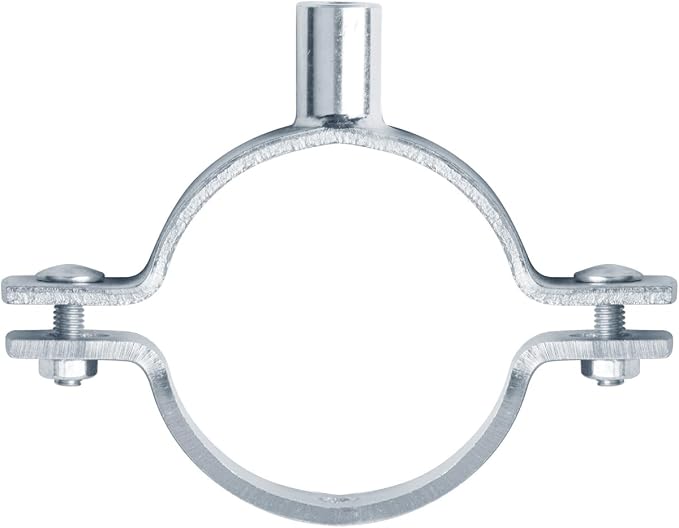 8 Pack Split Ring Pipe Hangers, Fits 2" O.D. Tube, 5/32"Thick | 3/8-16 Threaded - Image 4