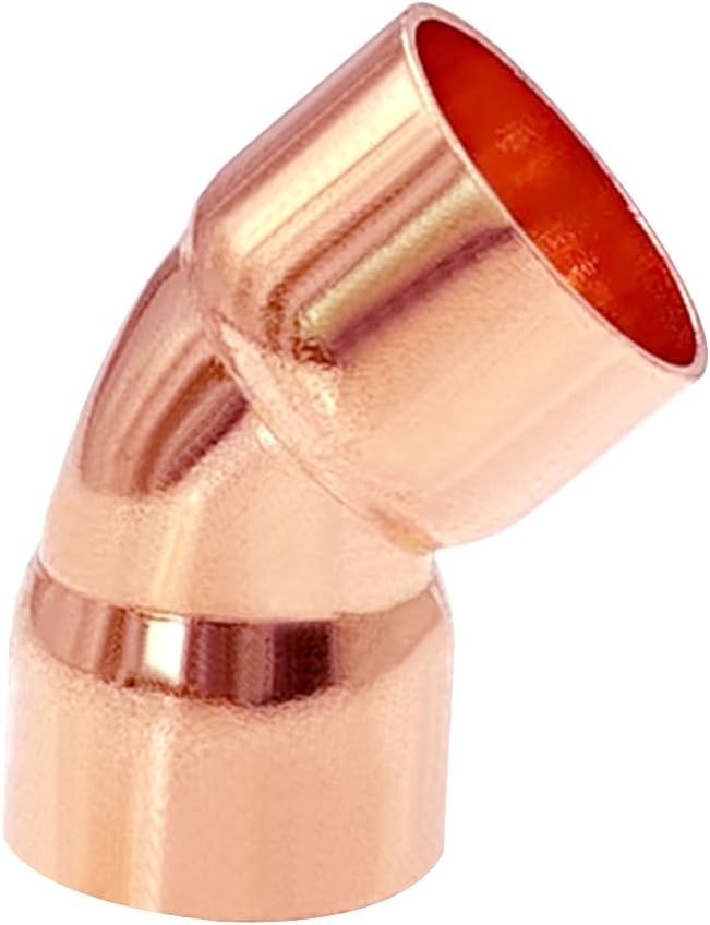 10 Pack 3/4" C x C Copper 45 Degree Elbow, Sweat Solder Pipe Fitting | Premium - Image 7