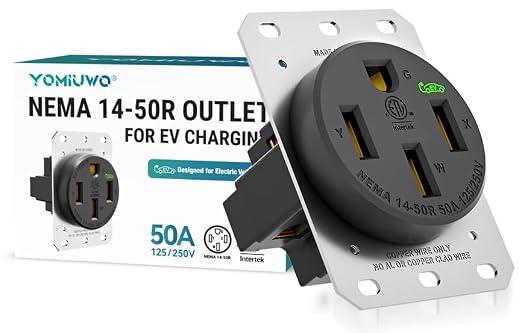 50 Amp EV Charging Receptacle/Nema 14-50 EV Outlet: Heavy Duty Straight Blade - Image 9