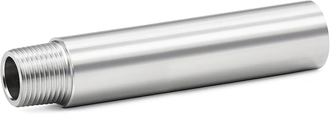 ChillWaves 304 Stainless Steel Pipe Fitting, Nipple Cast Pipe 1-1/4" NPT Male x by VisittheCHILLWAVES