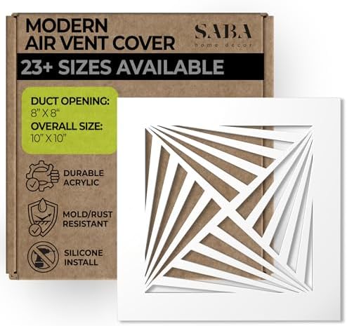 SABA Home Decor White Air Vent Cover by SABAHomeDecor