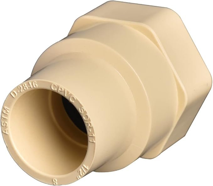 1/2" 10pcs CPVC Female Coupling Thread to Slip Beige | Pipe Fittings Adapter - Image 3