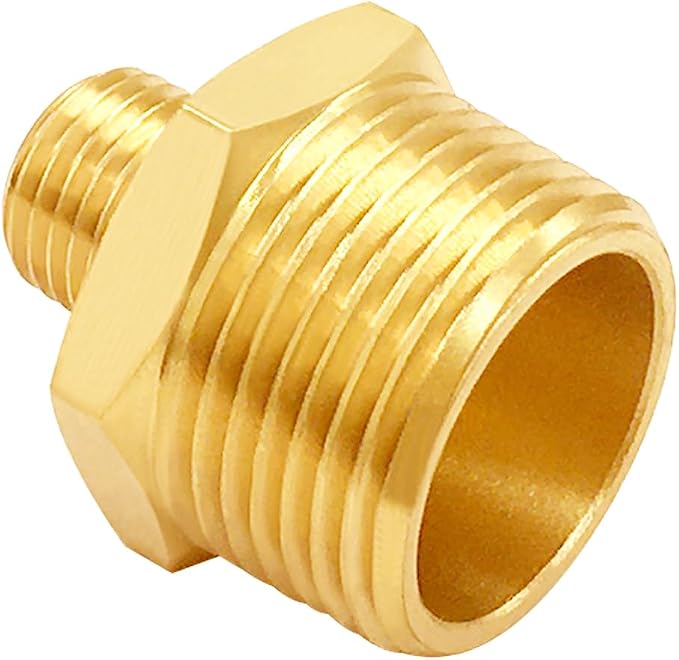 Uenede Brass 3/8" NPT Male to 3/4" NPT Male Reducer Adapter - Image 4