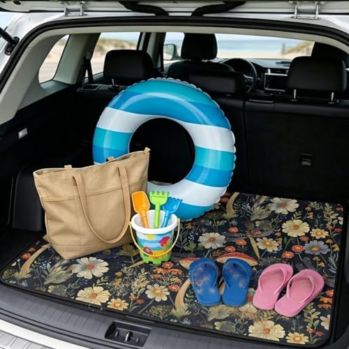 ELEQIN Cargo Mats for Back of SUV Sedan Truck, All Weather Heavy Duty Trunk Mat - Image 2