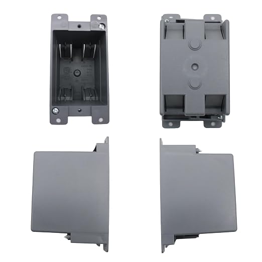 1-Gang 14 Cu.in. PVC Old Work Electrical Box, - Image 5