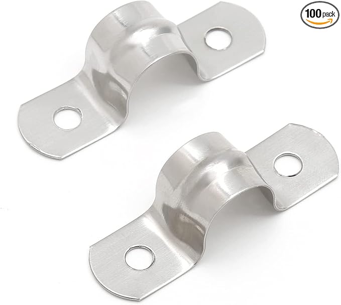 M12 Conduit Clamps, Stainless Steel Cable Clamp, Rigid Pipe Strip, Hanger by suiwotin