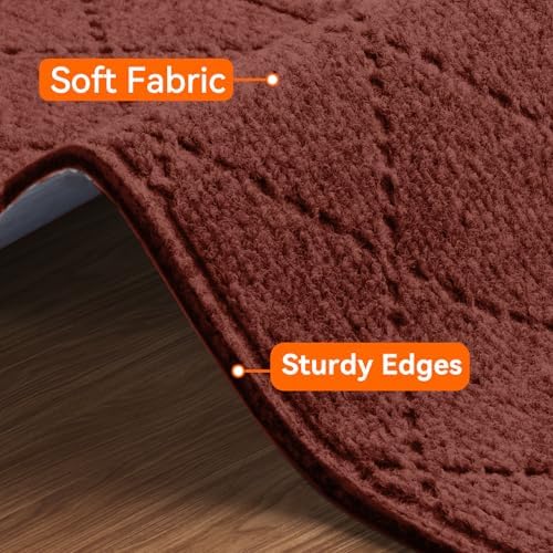 Stair Treads for Wooden Steps 15 PCS, Non Slip Stair Rugs Red - Image 2