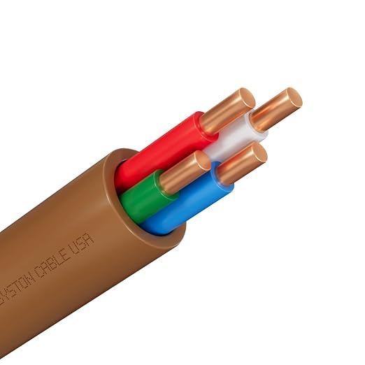 Syston 18/4 Thermostat Doorbell HVAC Heating Control Cable Wire, 100% Solid - Image 2