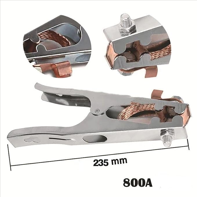 2pcs 300A/500A/800A Earth Ground Cable Clip Clamp Welding Manual Welder - Image 6