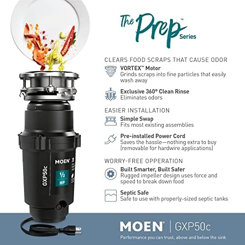 Moen Prep Series PRO Compact Garbage Disposal Bundle - Image 4