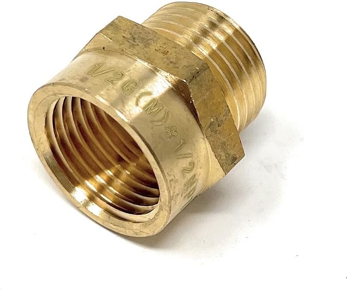 Cascada Lead-Free Brass Adapter, G Thread British BSPP Male to NPT Female | - Image 4
