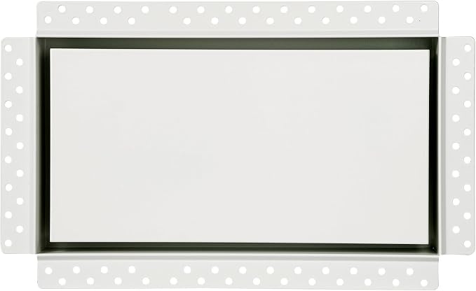 Zion Steel Return Air Grille 8" x 14" Flush Mount Stainless Steel White Modern by Unknown