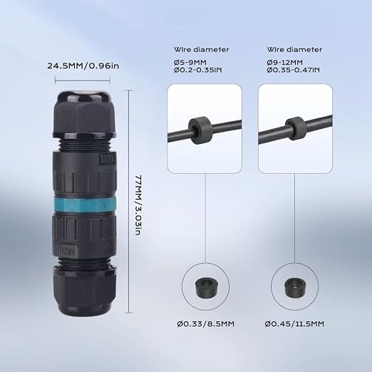 Electrical Junction Box IP68 Outdoor Waterproof, Wire Connector, - Image 5