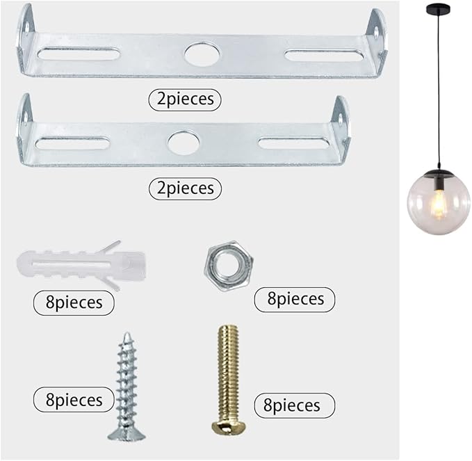 4Pieces Light Fixture Mounting Bracket - Image 3