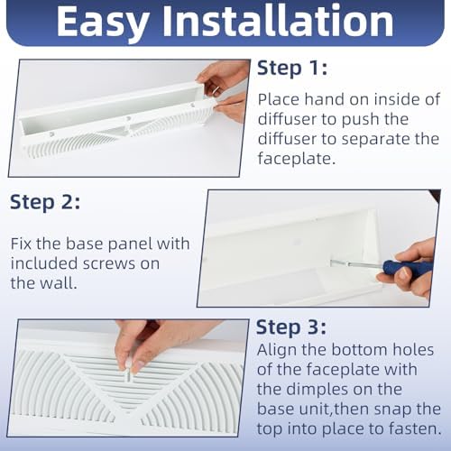 2PK 24 inch Baseboard Register Vent - Image 6
