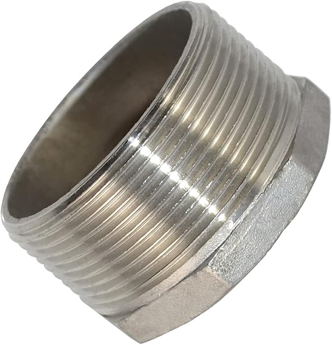 2" Male NPT to 1-1/2" Female NPT Female Reducing/Reducer Bushing Pipe Fitting - Image 5
