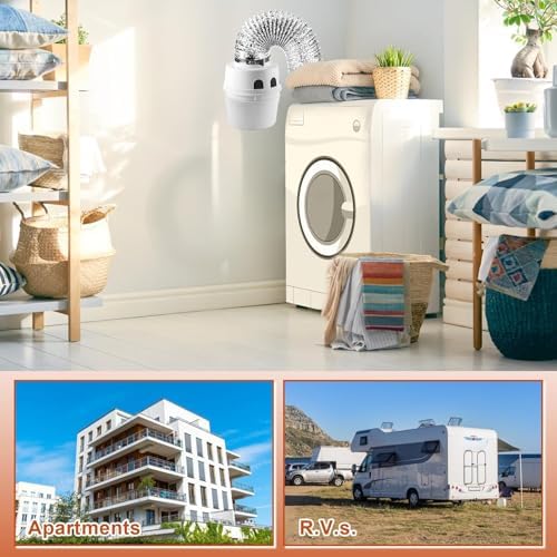 TDIDVKZW Indoor dryer vent kit 10 Ft 3 in 1 Filter Bucket - Image 6
