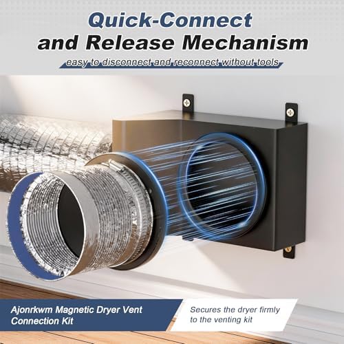 DV90 Magnetic Dryer Vent Coupling, Dryer Vent Connector Kit - Image 4