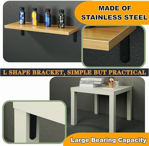 Alise 4Pcs Floating Shelf Brackets - Image 4