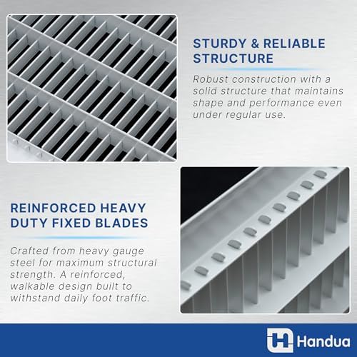 Fits 14x14 and 14x14 Duct Opening | Return Air Floor Grille by Handua | - Image 5