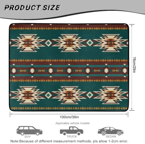 ELEQIN Trunk Mats for Cars SUV Sedan Truck Non Slip Backing Heavy Duty Cargo - Image 7