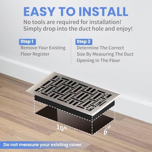 Howeall 6x10 Inches Heavy Duty Walkable Floor Register - Image 6