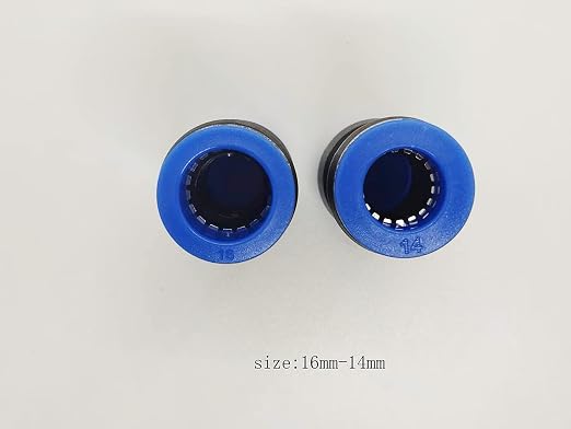 zjxed 16mm OD x 14mm OD Pneumatic quick Connector Push to Connect fittings - Image 2