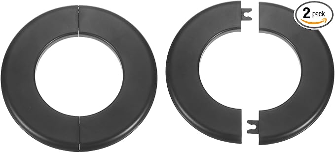 HARFINGTON 2pcs Wall Split Flange 78mm/3.1" Self-Adhesive Plumbing Cover Plates by HARFINGTON