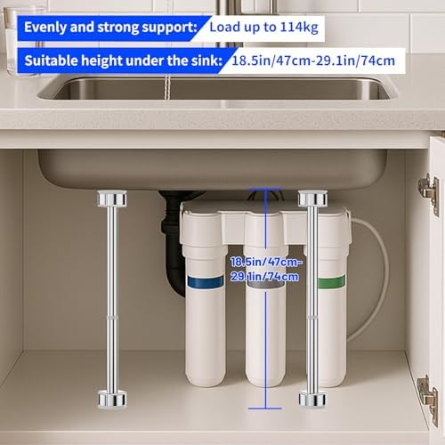 Undermount Sink Brackets, 18.5"-29.1" Adjustable Kitchen Undermount Sink Support - Image 3