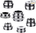 Hotop 7 Pcs Brass Faucet Adapter Kit Kitchen Male Female Faucet Adapter | Male by HOTOP
