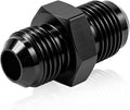 6AN to 6AN Male Flare Coupler, Aluminum Union Straight Fuel Line Fitting by Unknown