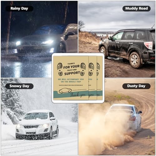 100Pcs Car Paper Floor Mats Khaki Vehicles Disposable Floor Pads - Image 4