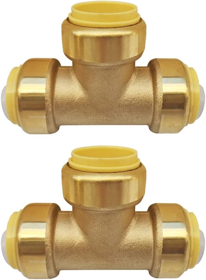 1" Pex fitting Push Fit Plumbing Tee, Push-to-Connect Plumbing Fittings by HQMPC