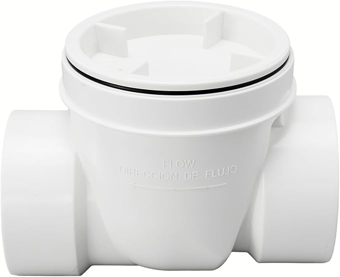 3 Inch Pvc Backwater Valve, Sewer Check Back Flow Preventer Drain Backflow - Image 3