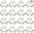 1-1/4“ Tee PVC Fitting 4 Way Elbow Connector, Furniture Grade 90 Degree Elbow by ANPTGHT
