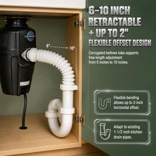 Flexible Garbage Disposal Drain Tube Replacement Kit - Image 4