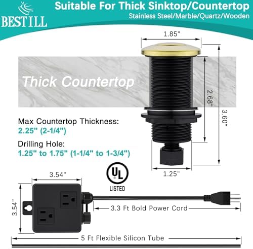 BESTILL Garbage Disposal Air Switch Kit - Image 6