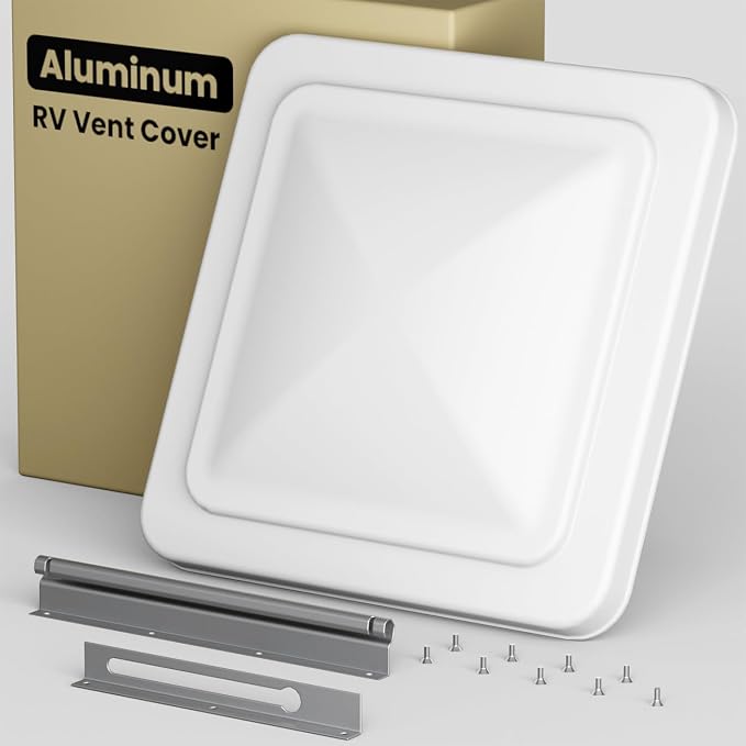 Safoner Aluminum RV Roof Vent Cover Replacement 14x14 In-Camper Accessories by Safoner