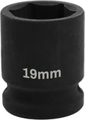 1/2" Drive 19mm Deep Impact Socket, 6 Point Chrome Molybdenum Steel Heavy Duty by YTkavq