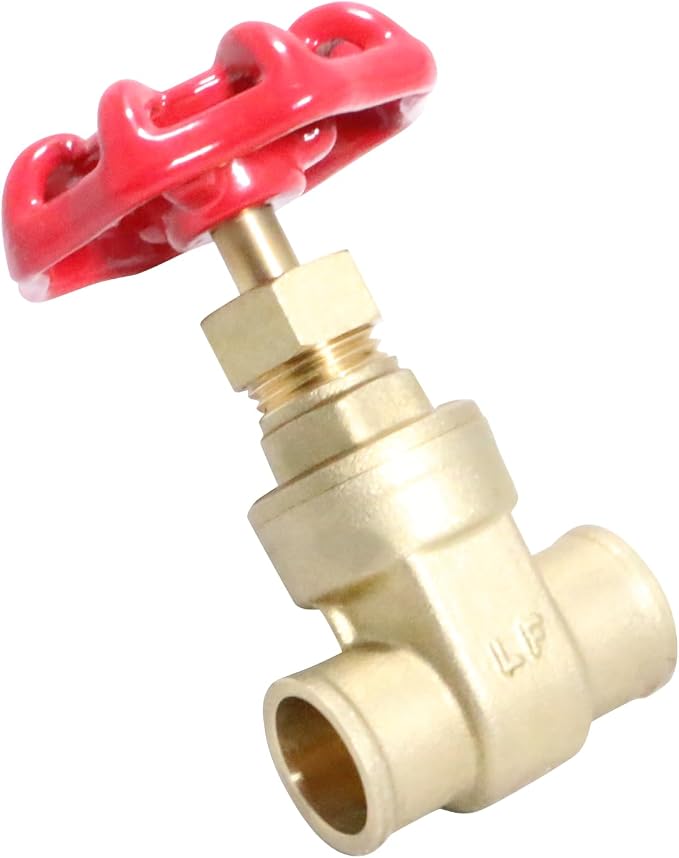 XFITTING 1/2 inch Sweat Gate Valve, 30-4-1=5XX, 5 Pieces - Image 3