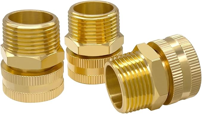 Hooshing 3PCS Garden Hose Adapter 3/4" GHT Male to Female Hose Connector | by Hooshing