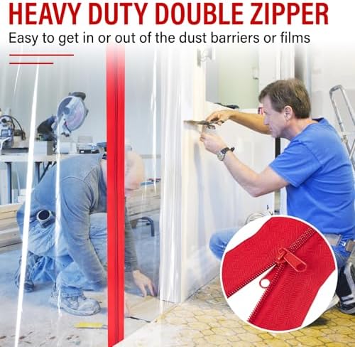 24 Roll Heavy Duty Zipper Door for Dust Barriers, 7 ft x 3 in - Image 3
